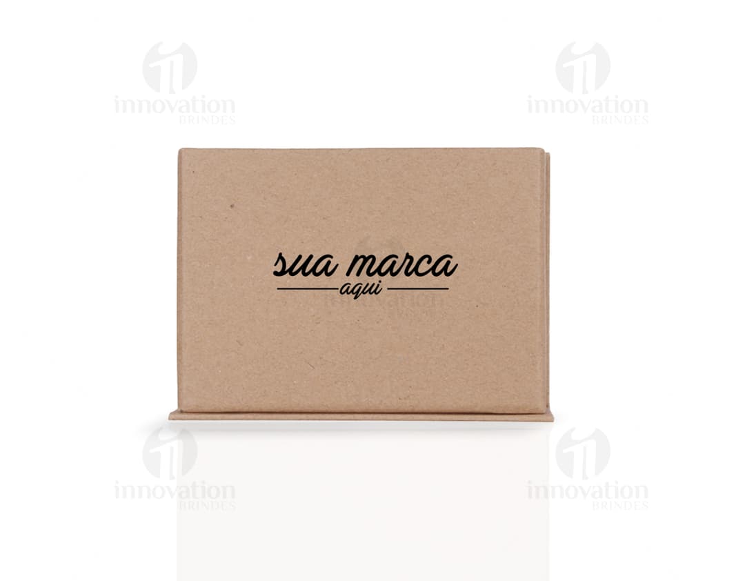Bloco de Anotações em Papel Kraft Reciclado - Perfeito para organizar suas ideias e lembretes de forma sustentável. Ideal para o seu negócio ou para presentear alguém especial. Garanta já o seu!