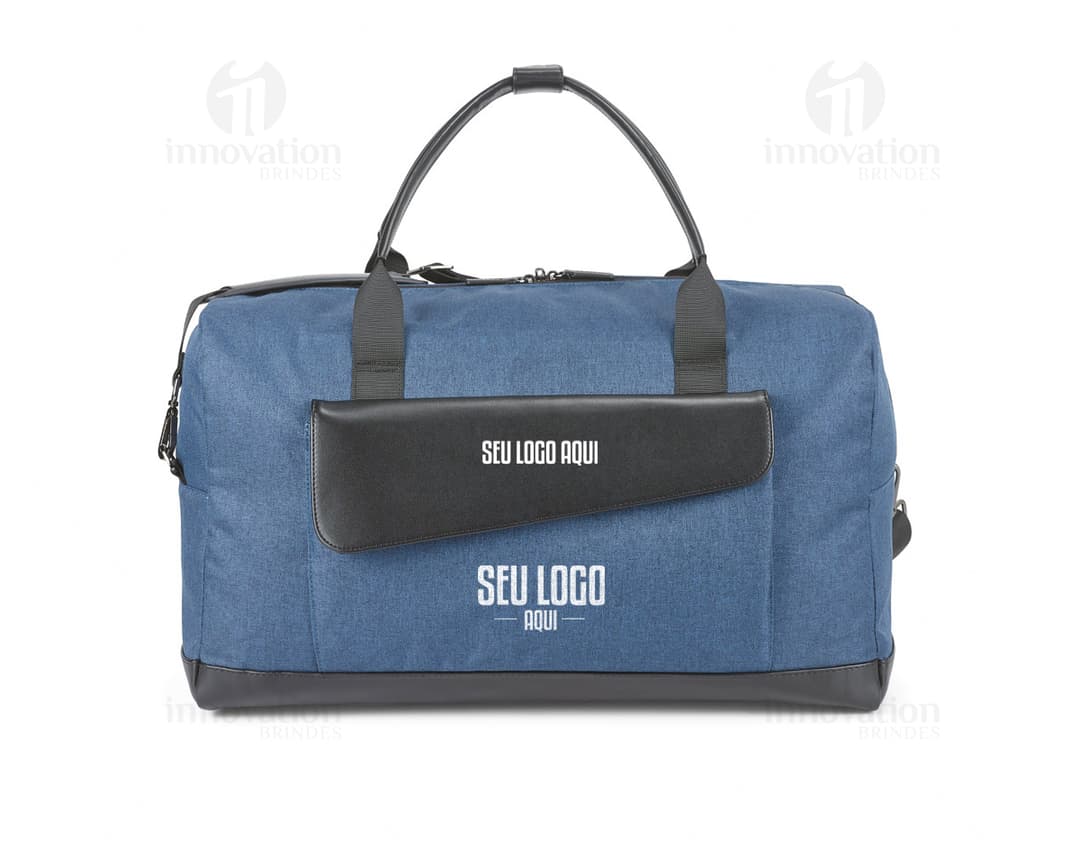 Bolsa de viagem de luxo em couro preto - Moderna e elegante, essa bolsa é perfeita para suas viagens a negócios ou lazer. Com fecho de segurança e alça ajustável, garante proteção e estilo. Adquira a sua agora!